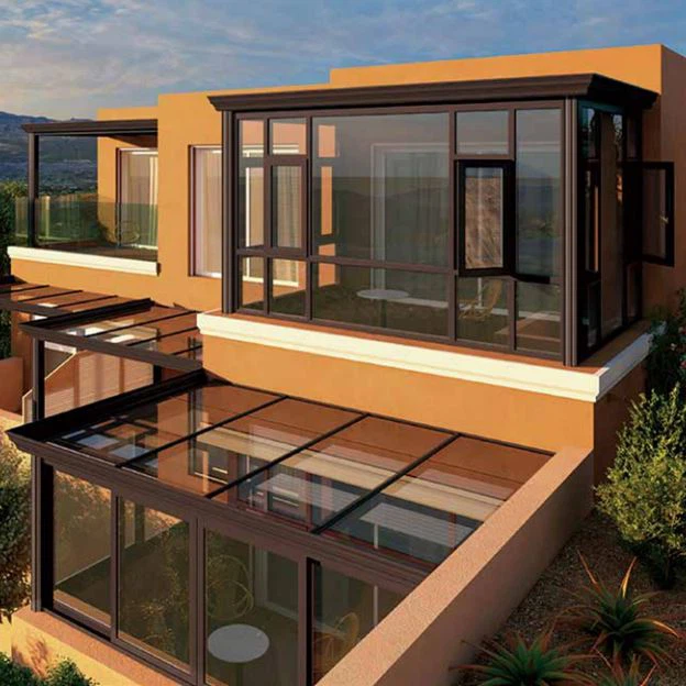 اتاق آفتاب یک اتاق لعاب دار آفتاب آلومینیومی